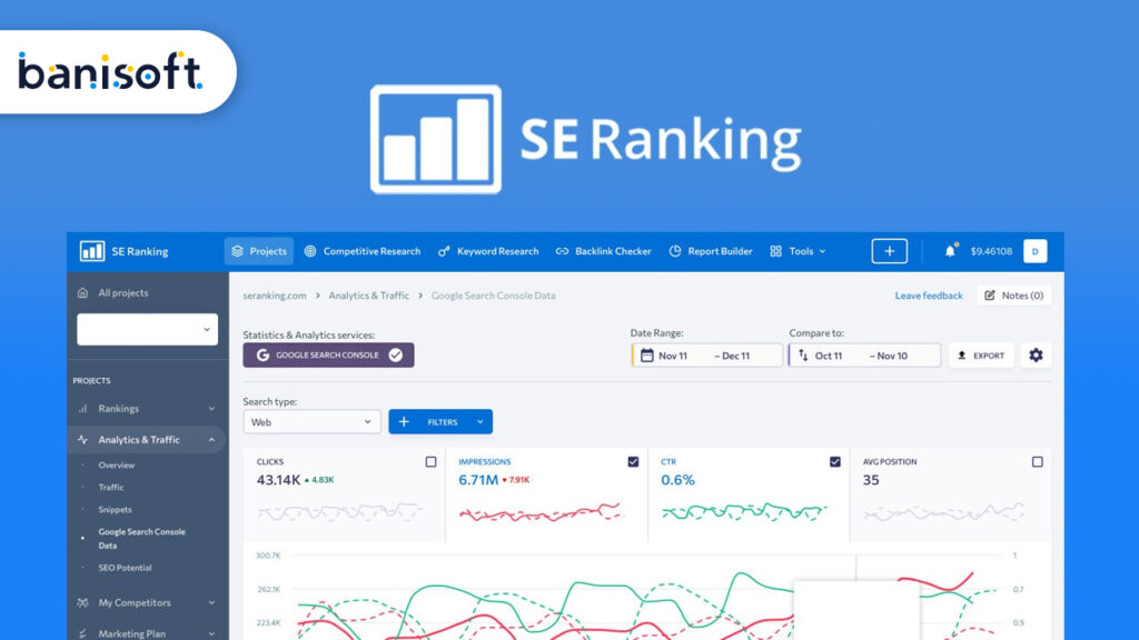 SE Ranking SEO tool